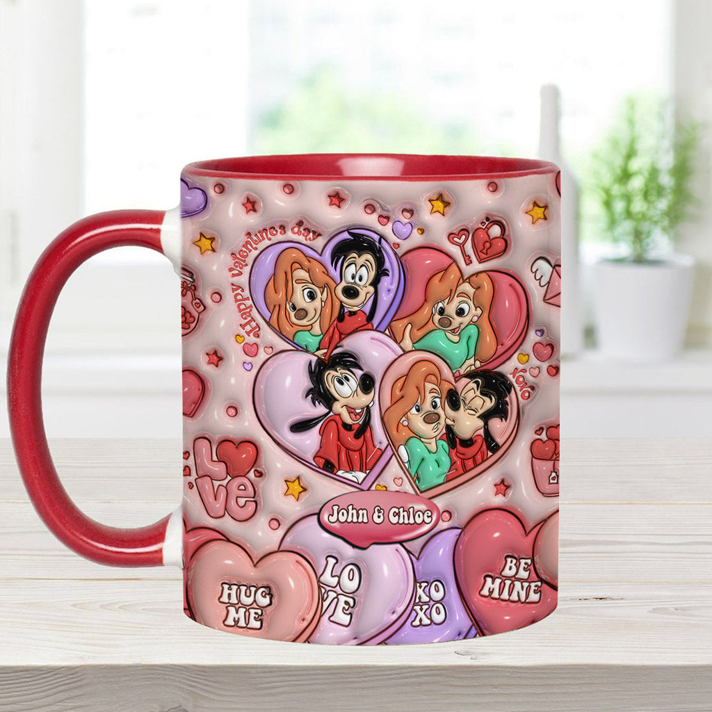 Happy Valentine's Day - Personalized Mouse Accent Mug