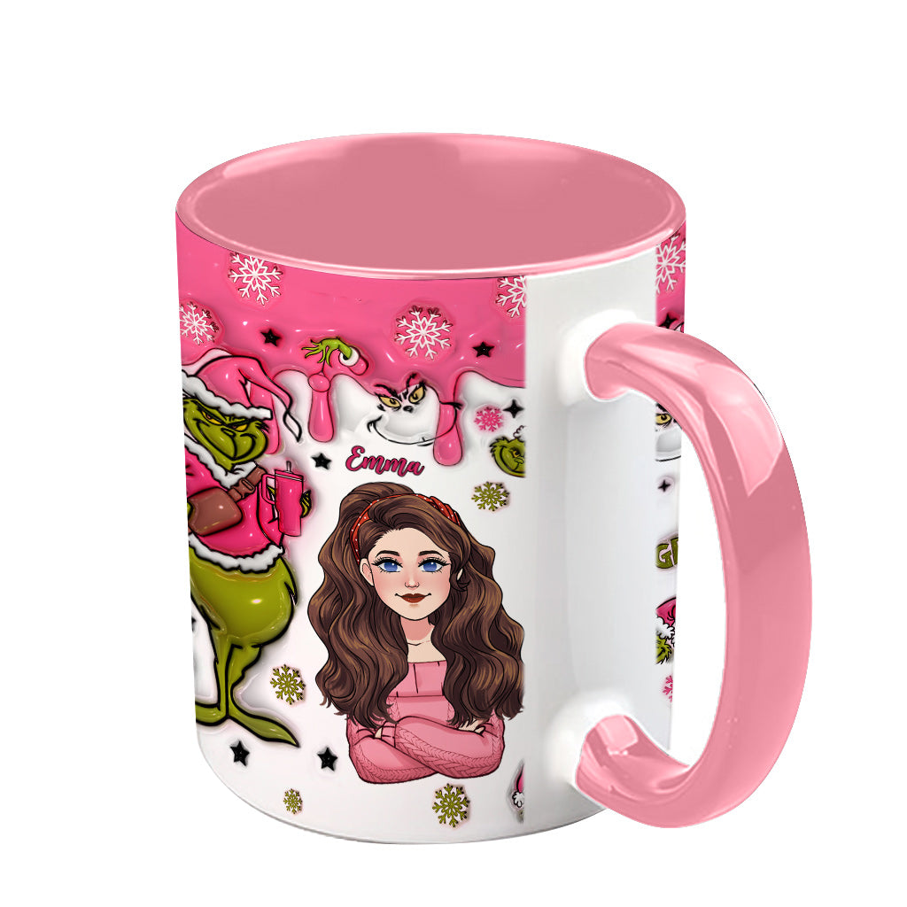 In My Grinch Era - Personalized Stole Christmas Accent Mug
