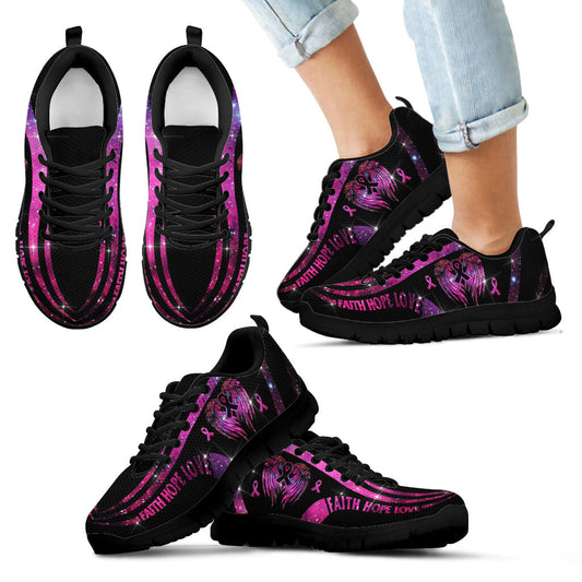 In October We Wear Pink Breast Cancer Awareness Sneakers 0622