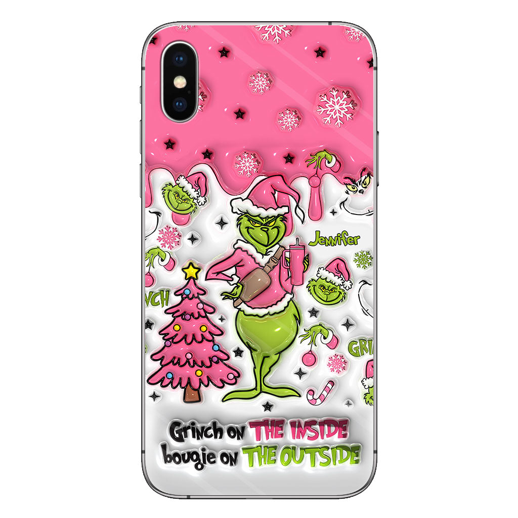 Grinch On The Inside - Personalized Stole Christmas Phone Case