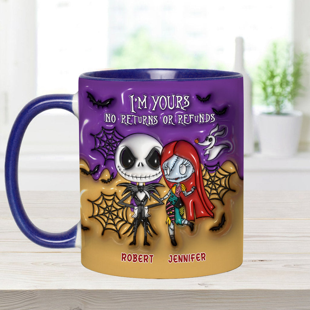 I'm Yours No Returns - Personalized Nightmare Accent Mug