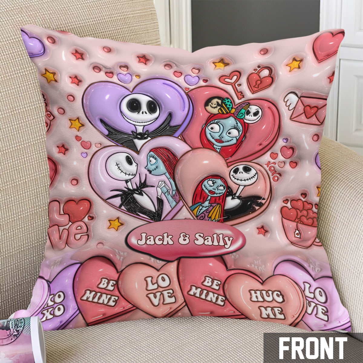 We’re Simply Meant To Be - Personalized Nightmare Throw Pillow