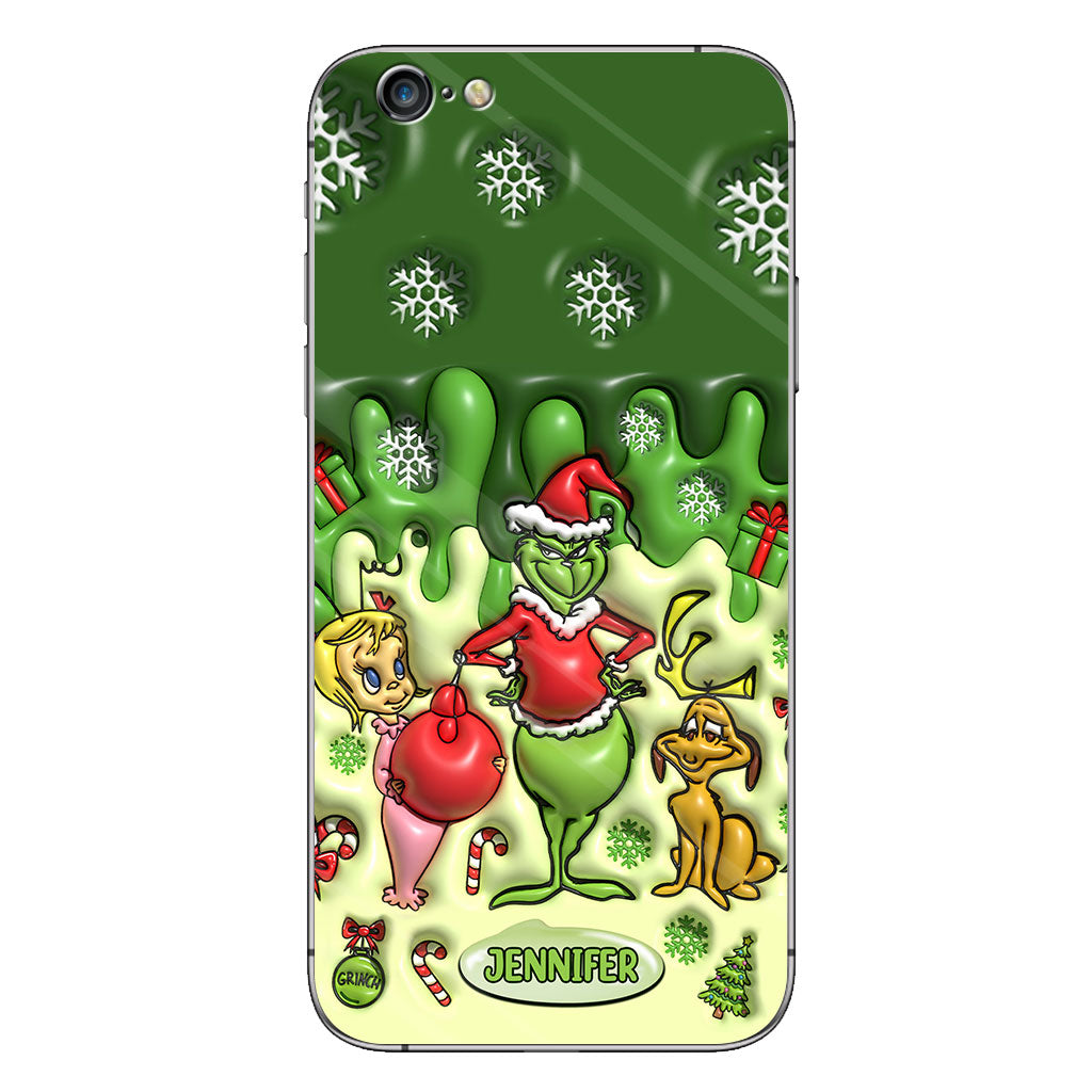 Merry Grinchmas - Personalized Stole Christmas Phone Case
