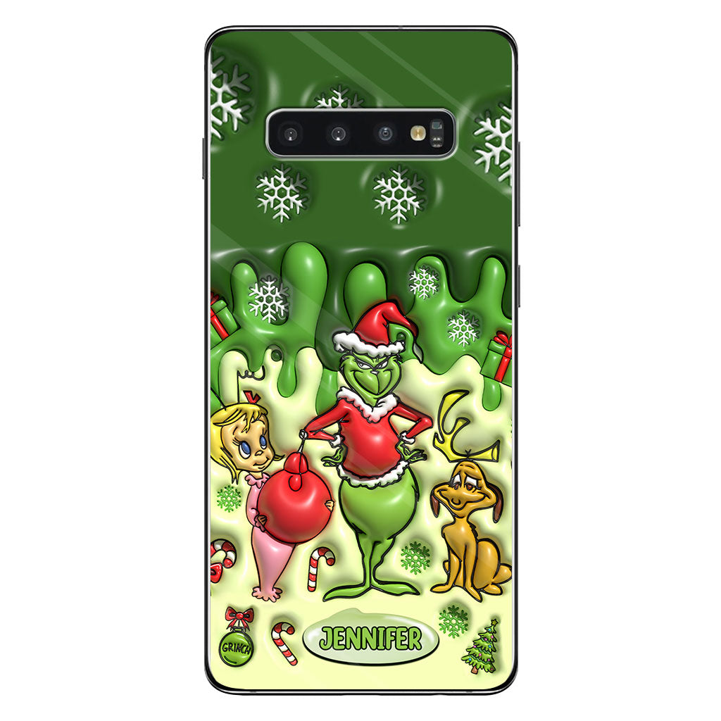Merry Grinchmas - Personalized Stole Christmas Phone Case