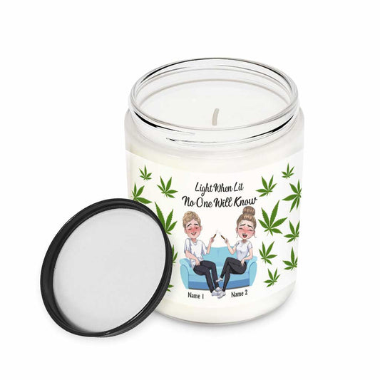 Light When Lit - Personalized Weed Candle