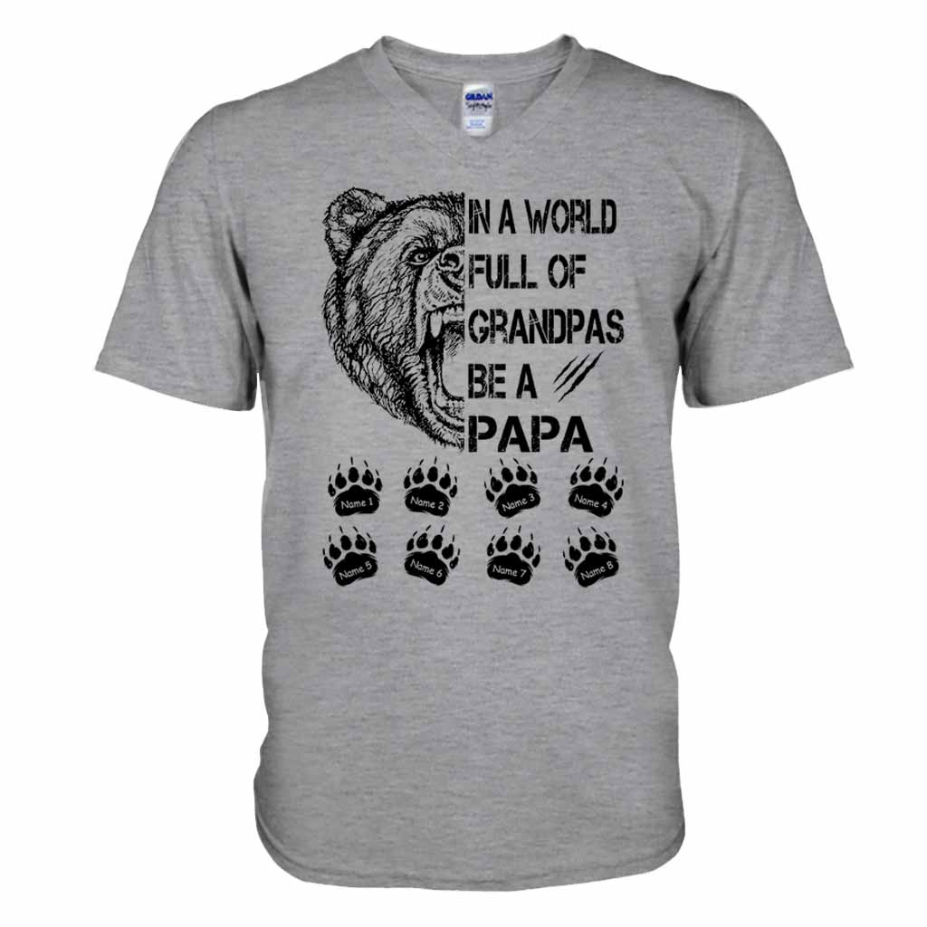 Be A Papa - Family Personalized T-shirt and Hoodie 062021