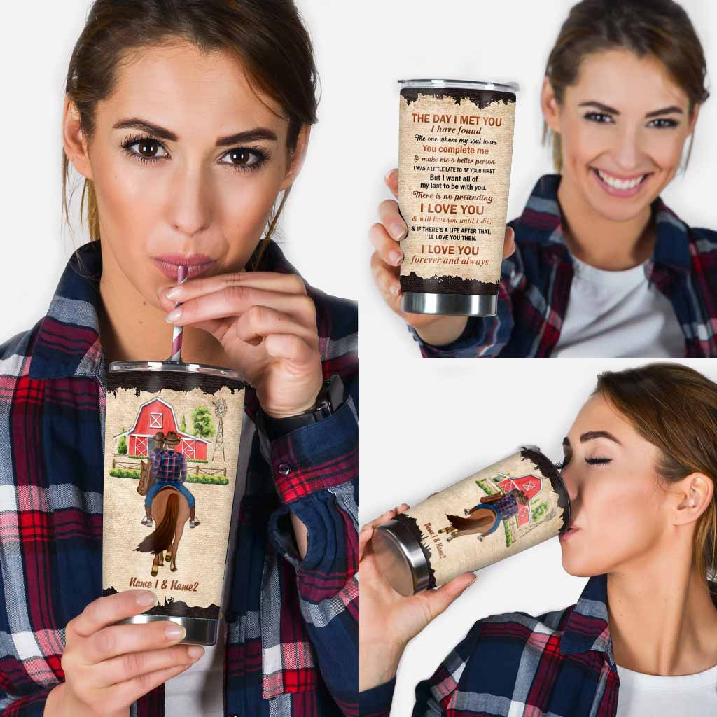 You And Me We Got This - Personalized Couple Horse Tumbler