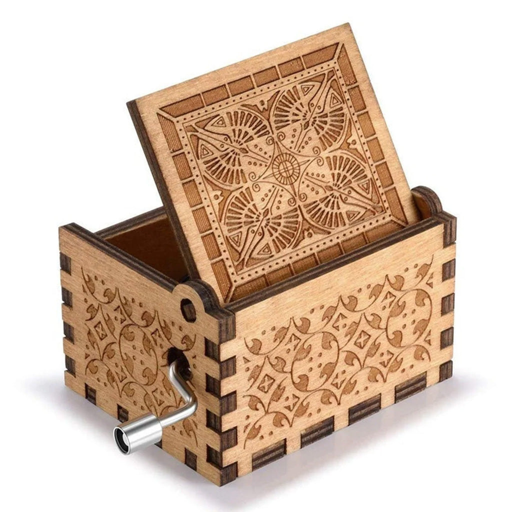 To My Granddaughter - Personalized Mother's Day Grandma Hand Crank Music Box