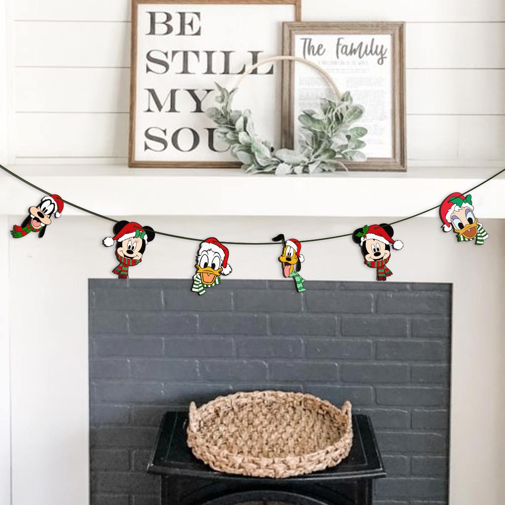 Merry Christmas - Mouse 6 Pieces Garland