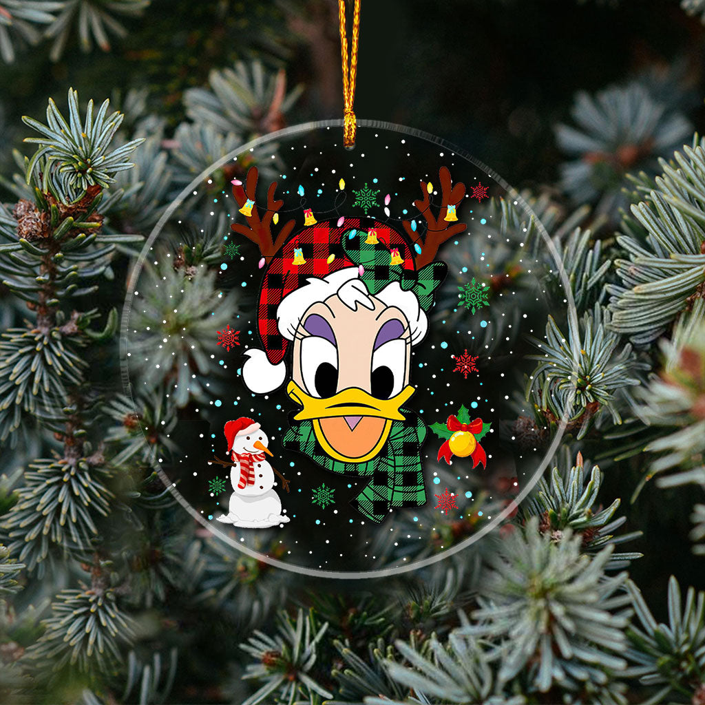 Merry Christmas - Personalized Mouse Transparent Ornament