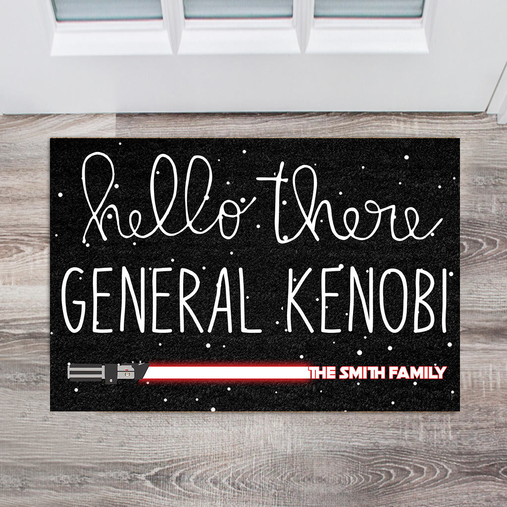 Hello There General - Personalized The Force Doormat