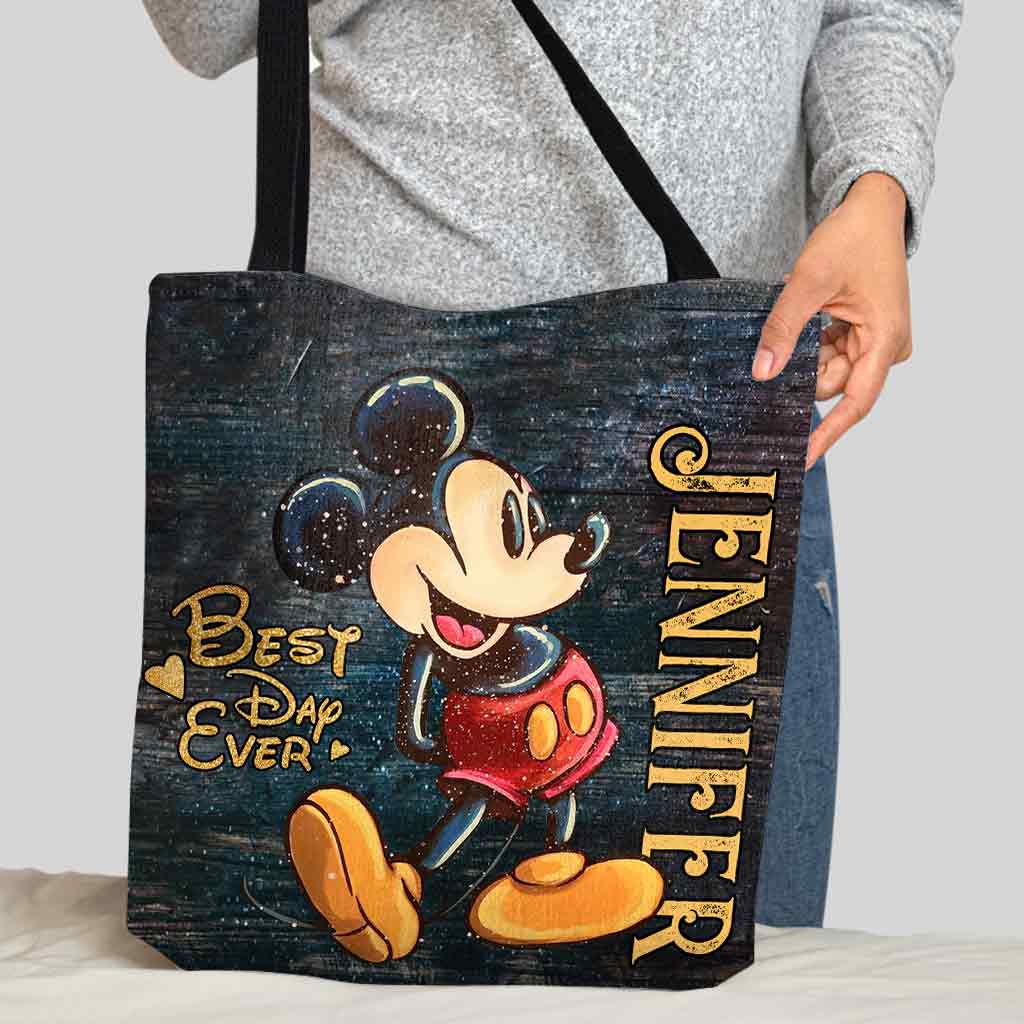 Magical Mouse Ears Best Day Ever - Personalized Mouse Tote Bag