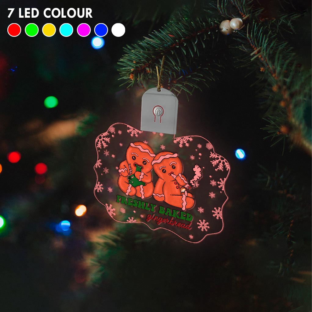 High Life - Christmas Weed Shaped Led Acrylic Ornament