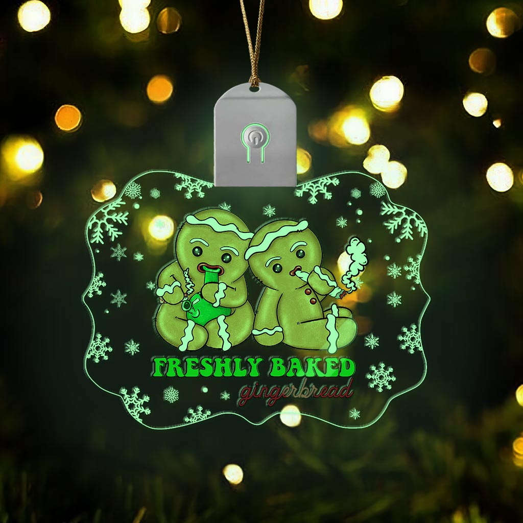 High Life - Christmas Weed Shaped Led Acrylic Ornament
