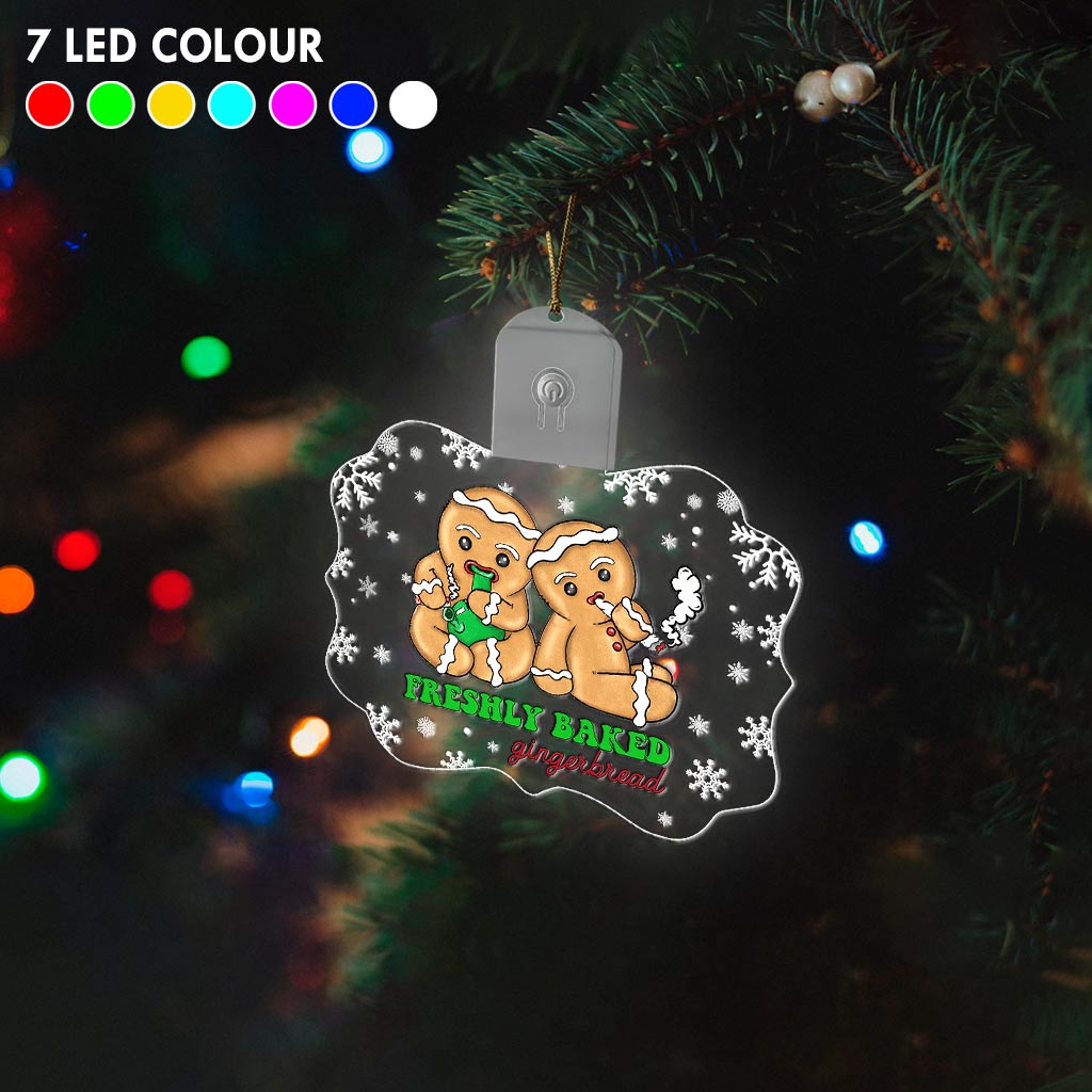 High Life - Christmas Weed Shaped Led Acrylic Ornament