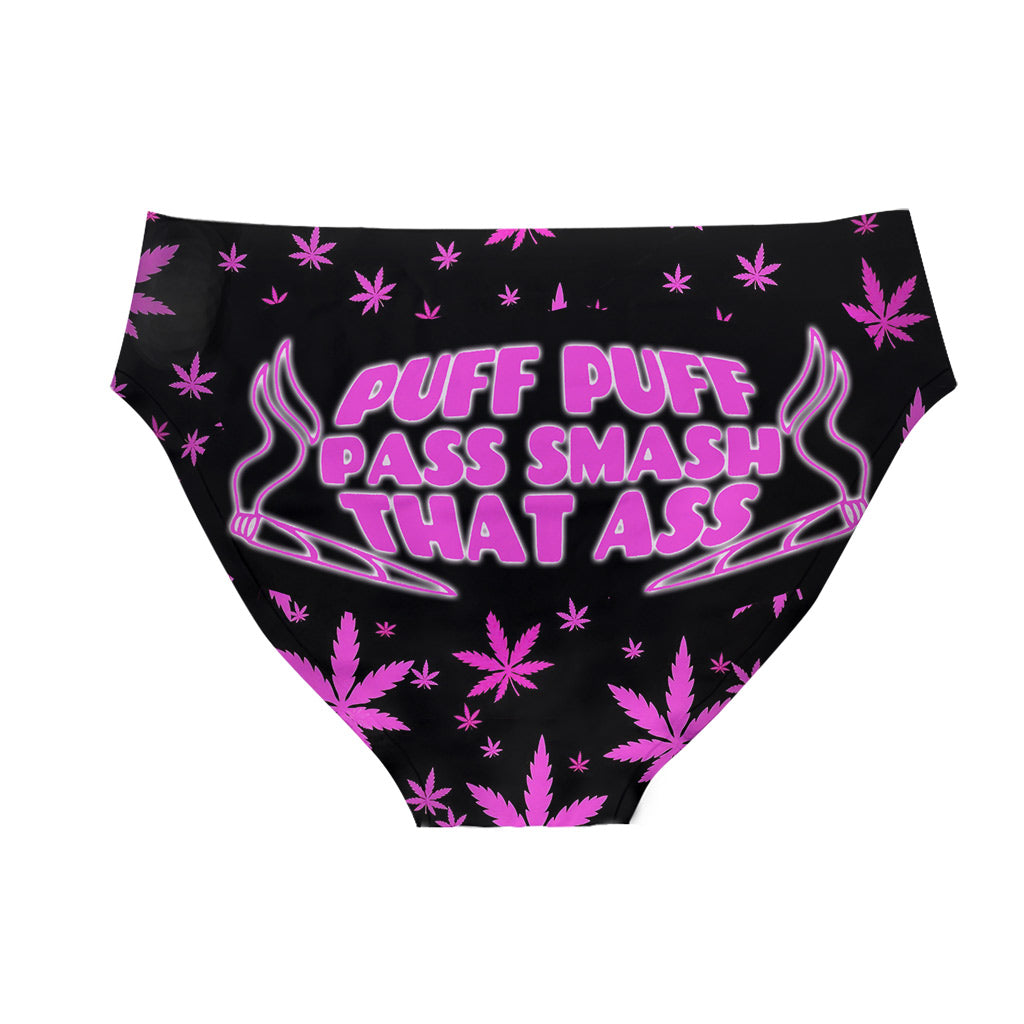 Puff Puff Hot Pink - Weed Women's Briefs