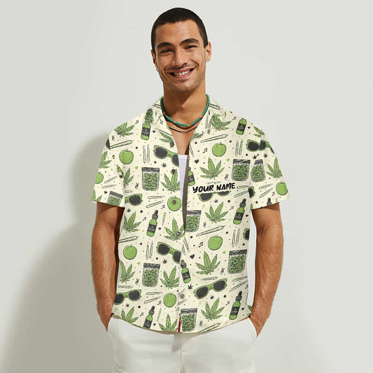 Today Good Mood - Personalized Weed Hawaiian Shirt