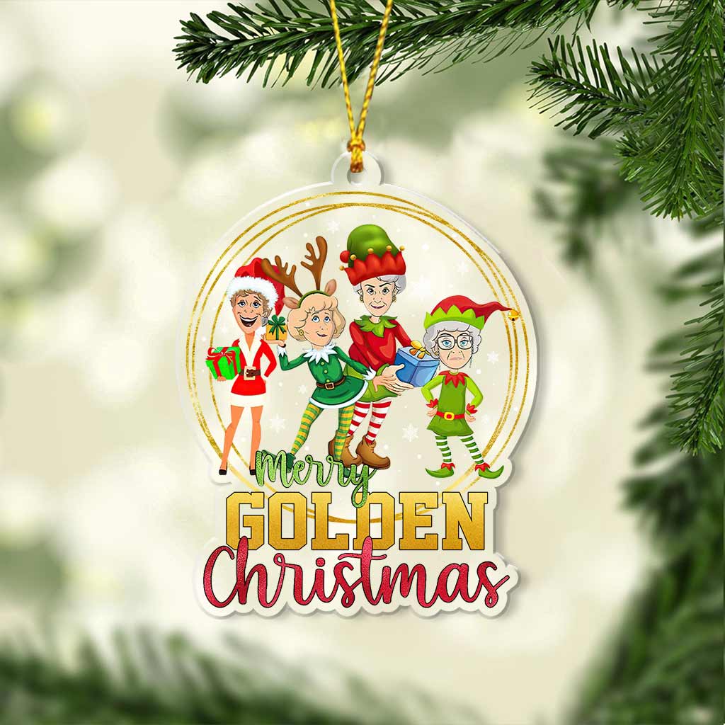 Have Yourself A Golden Christmas - Christmas Transparent Ornament