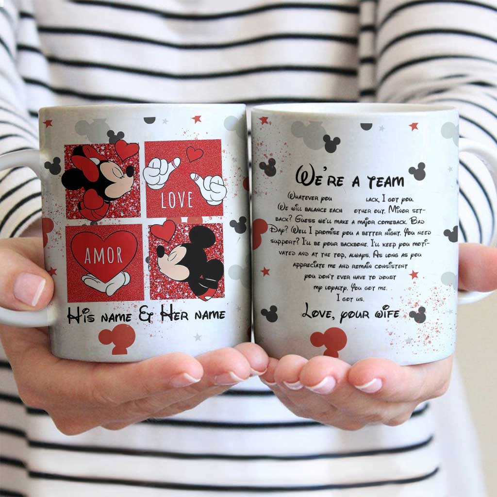 We're A Team - Personalized Couple Mouse Mug