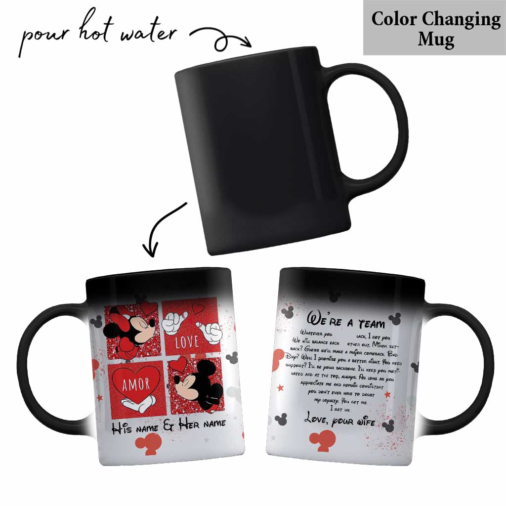 We're A Team - Personalized Couple Mouse Mug