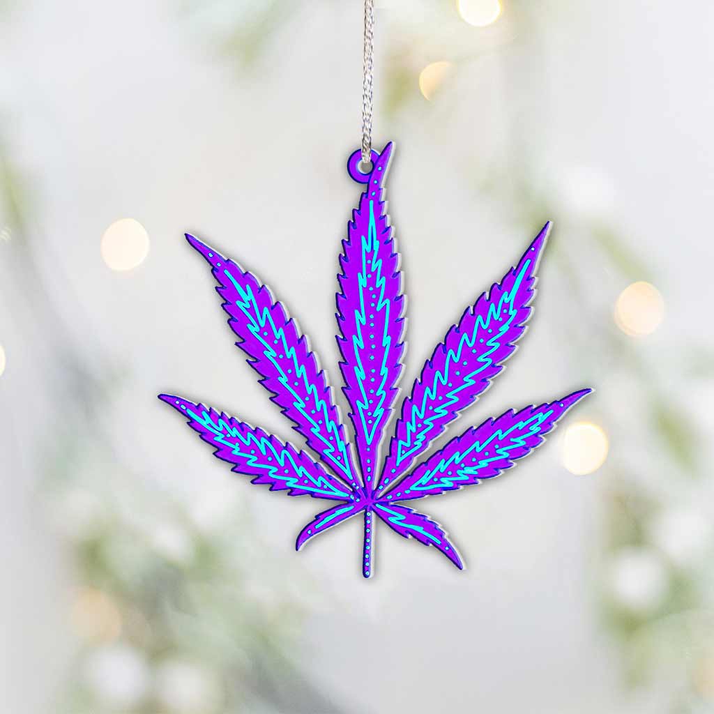 It's 4 20 Somewhere - Christmas Weed Ornament (Printed On Both Sides)
