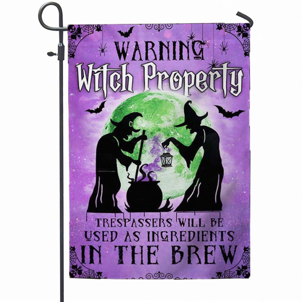 Warning Witch Property Garden Flag 082021