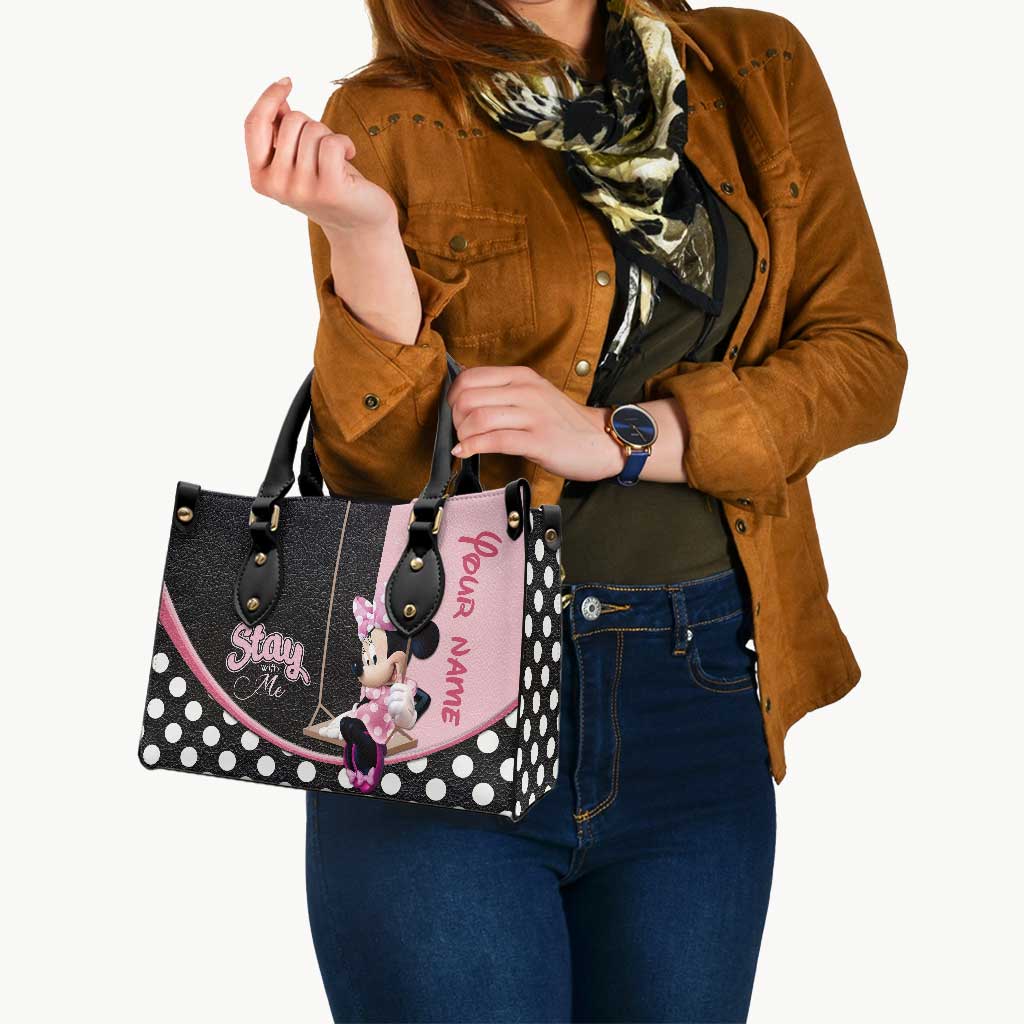 Stay With Me - Personalized Mouse Leather Handbag