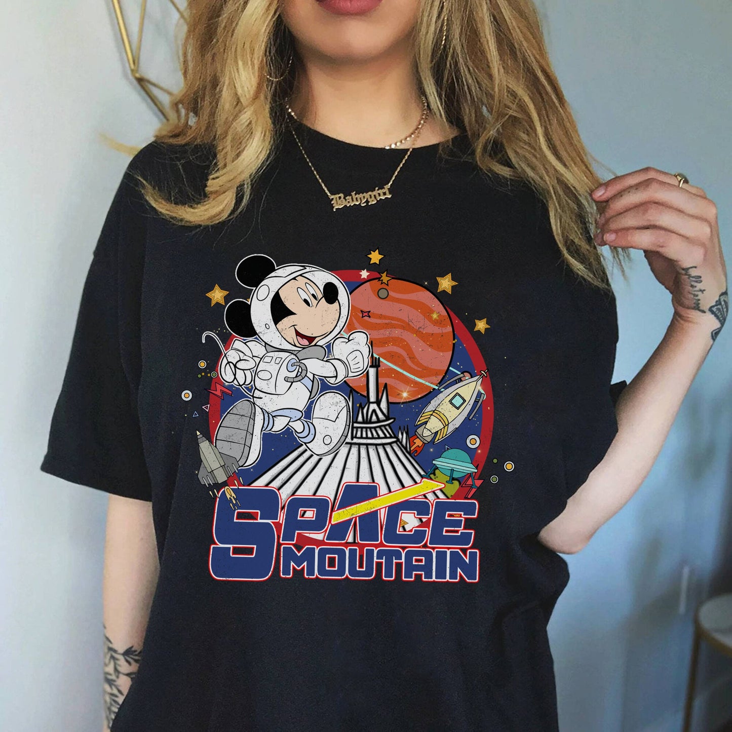 Space Mountain Mouse T-shirt and Hoodie 0523