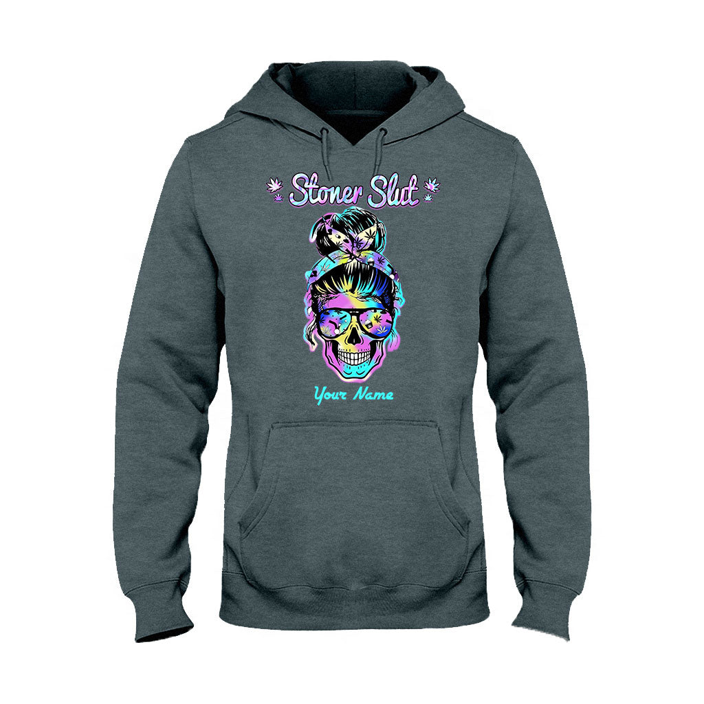 Stoner Skull - Personalized Weed T-shirt and Hoodie