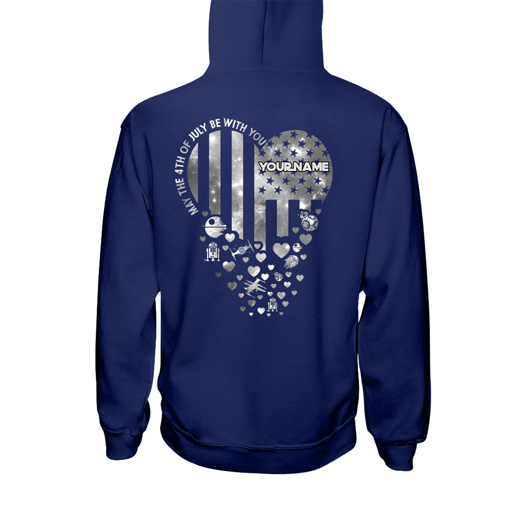 May The 4th Of July Be With You - Personalized Independence Day The Force T-shirt and Hoodie