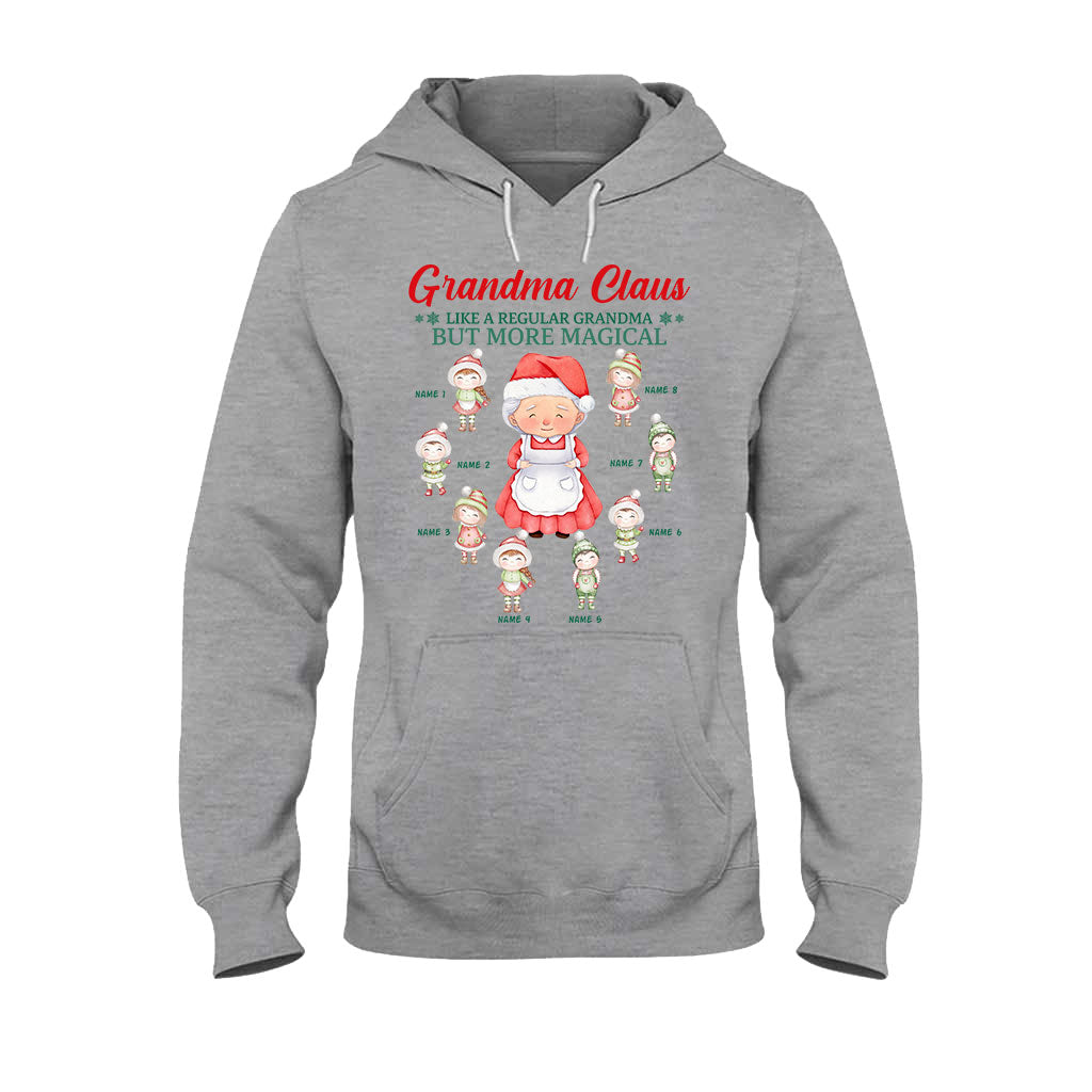 Grandma Claus - Personalized Christmas Grandma T-shirt and Hoodie