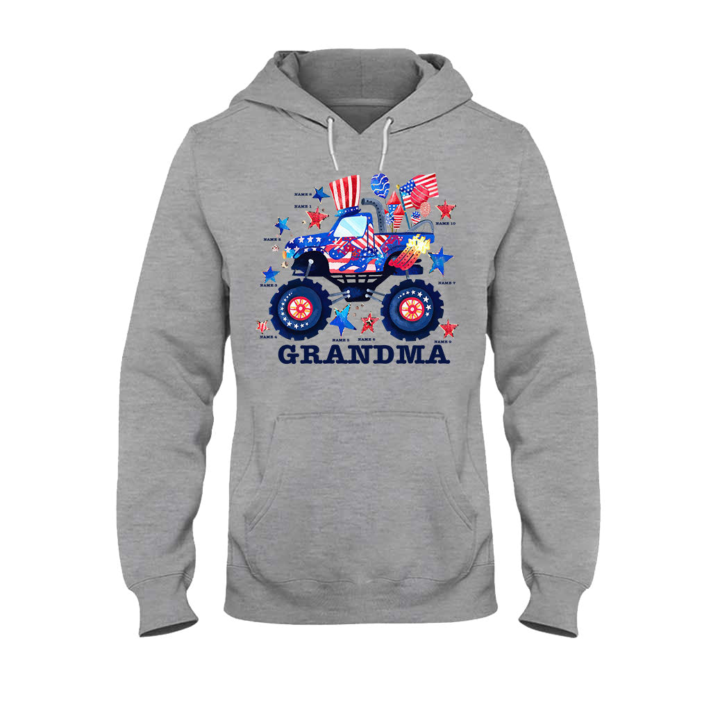 Grandma - Personalized Independence Day T-shirt and Hoodie