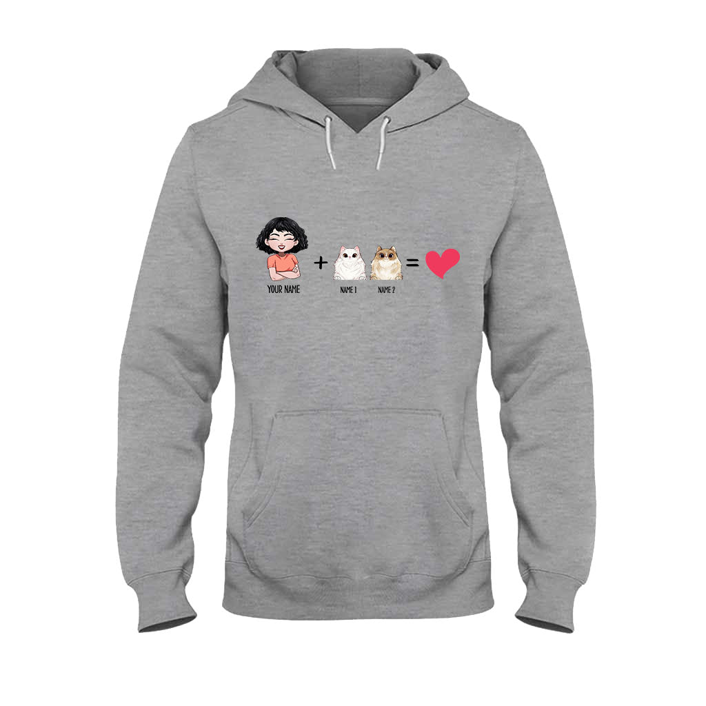 Me With The Cats - Personalized Cat T-shirt and Hoodie