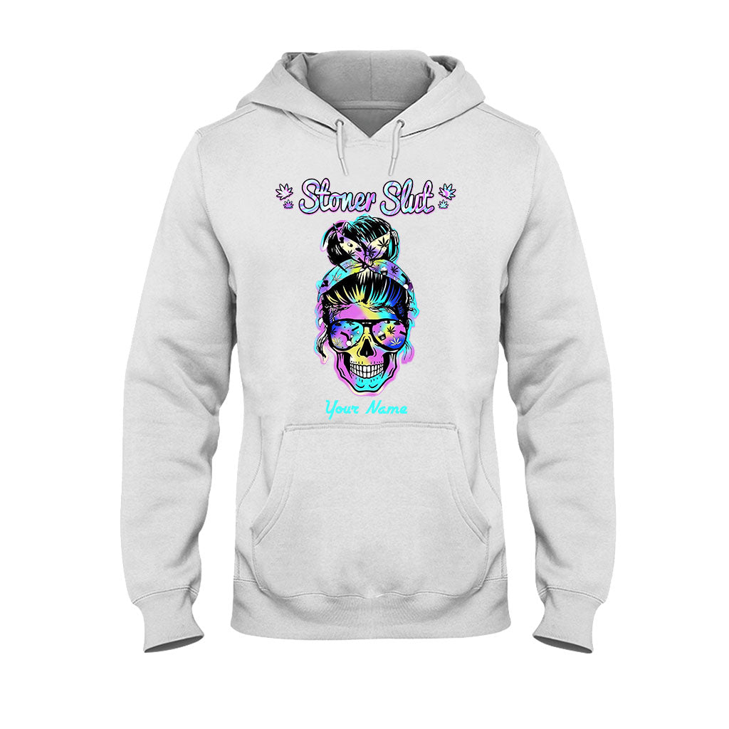Stoner Skull - Personalized Weed T-shirt and Hoodie
