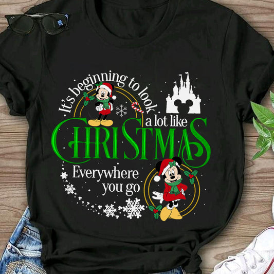 It's Beginning To Look A Lot Like Christmas Mouse T-shirt and Hoodie 0823