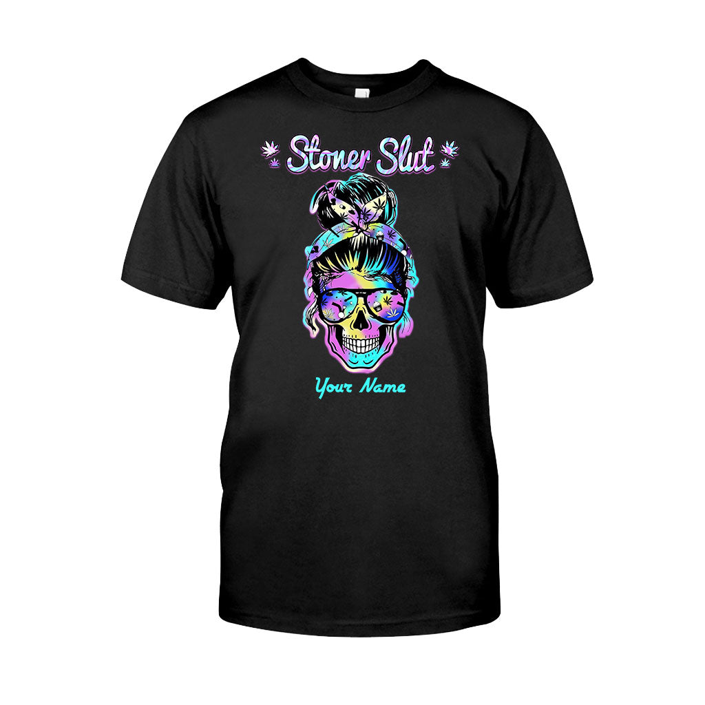 Stoner Skull - Personalized Weed T-shirt and Hoodie