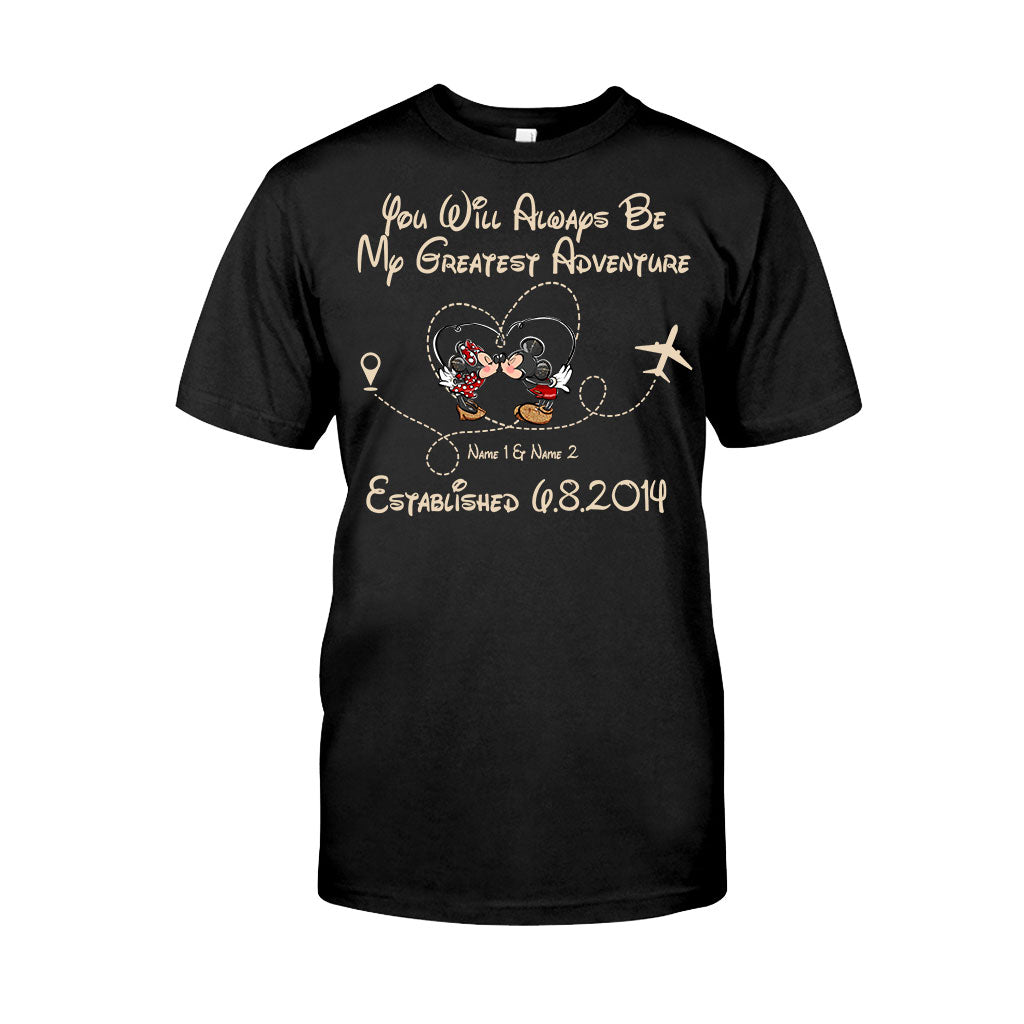 You'll Always Be My Greatest Adventure - Personalized Couple Mouse T-shirt and Hoodie