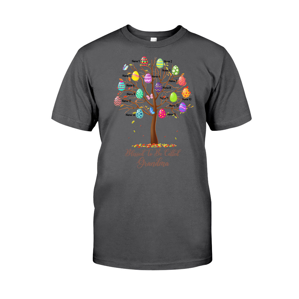 Blessed To Be Called Grandma - Personalized Easter Day Grandma T-shirt and Hoodie