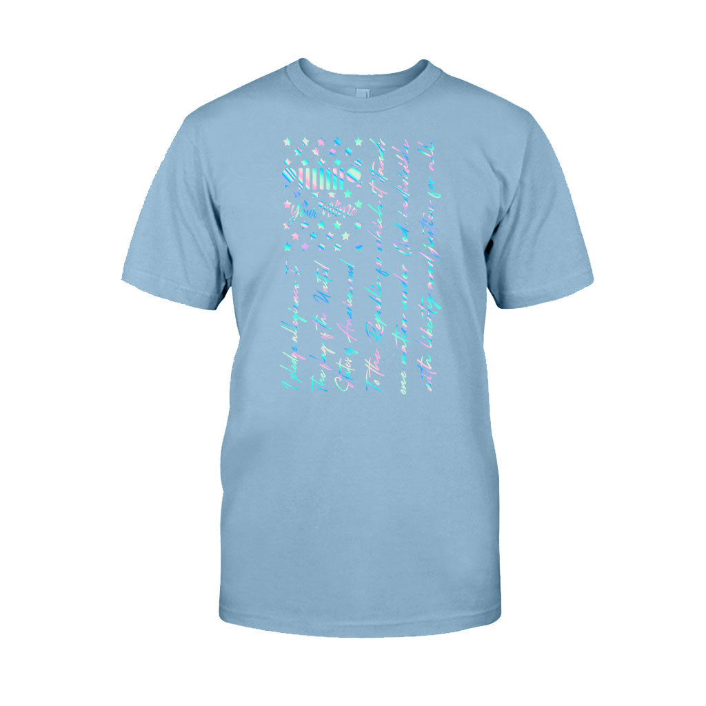 Jp Lovers Pledge Of Allegiance - Personalized Independence Day Car T-shirt and Hoodie