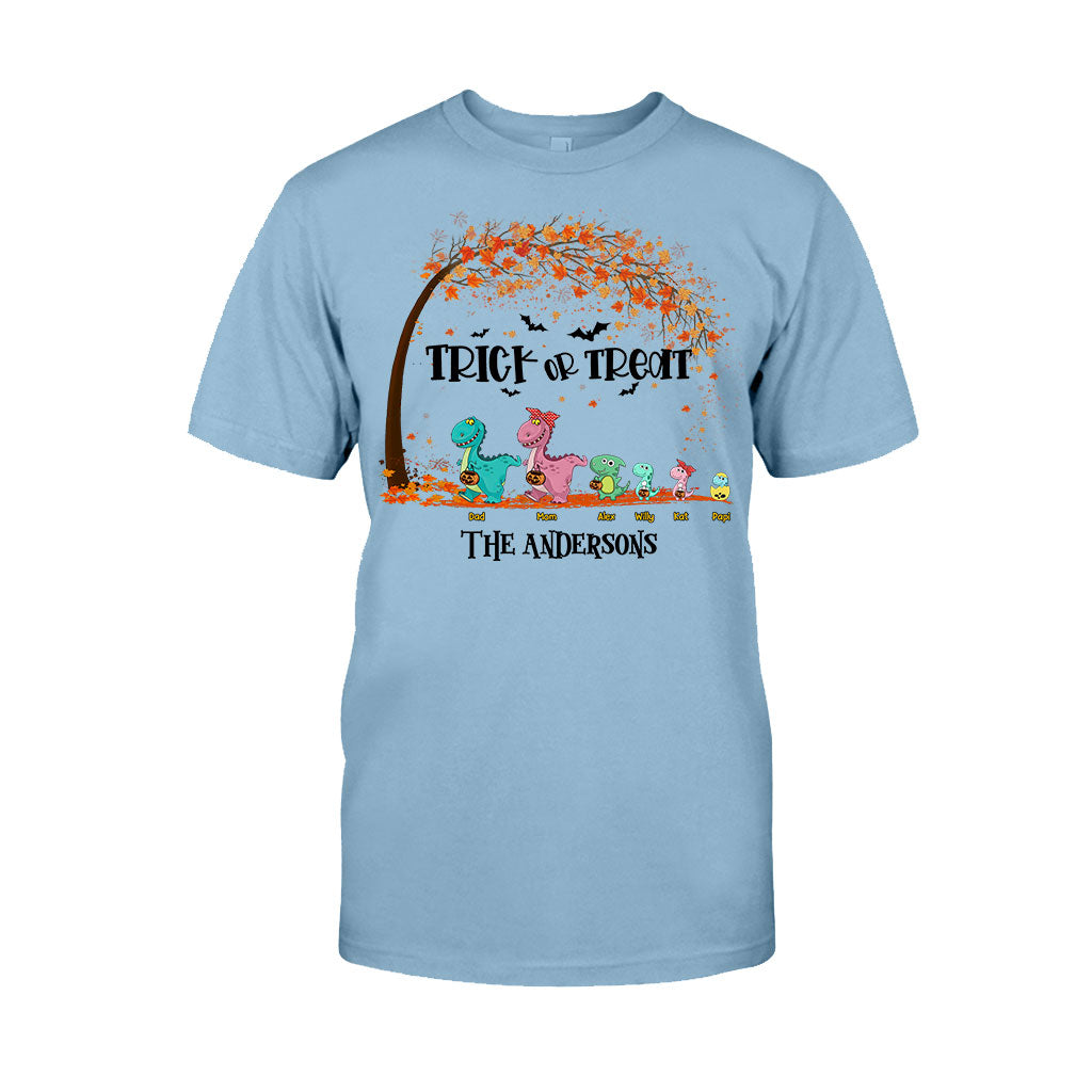 Family Of Dinosaurs - Personalized Halloween Family T-shirt and Hoodie