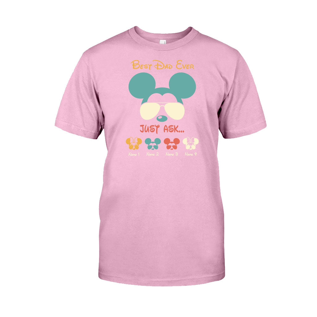 Best Dad Ever - Personalized Father's Day Mouse T-shirt and Hoodie