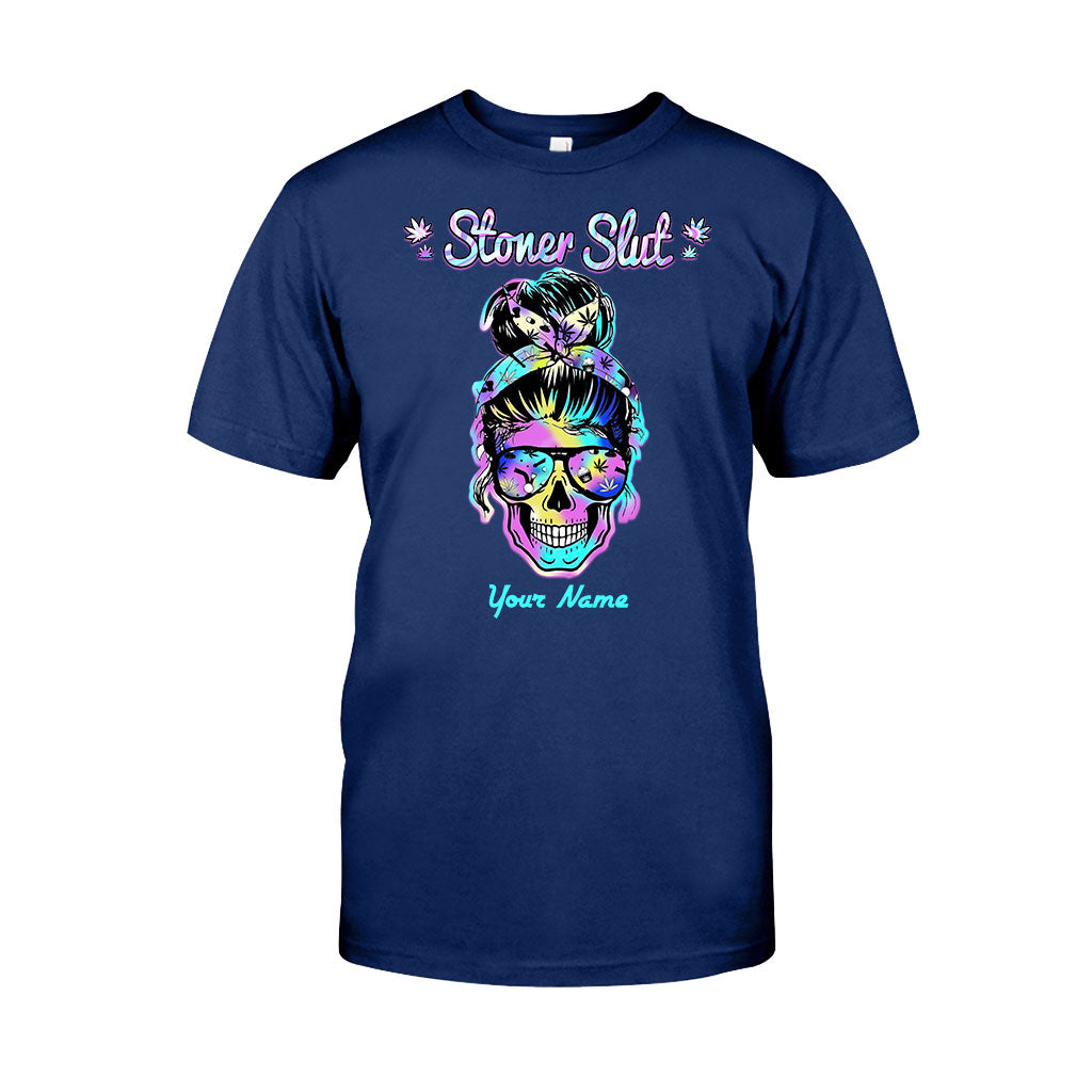 Stoner Skull - Personalized Weed T-shirt and Hoodie