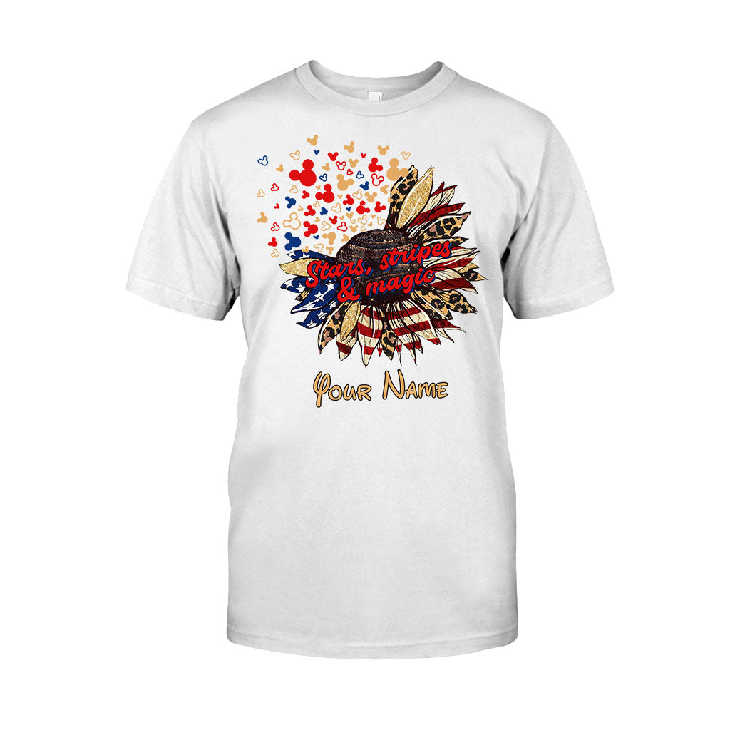 Stars Stripes And Magic - Personalized Independence Day Mouse T-shirt and Hoodie