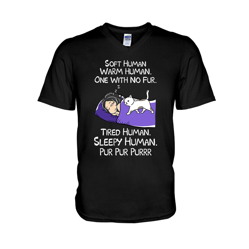 Soft Human Warm Human - Personalized Cat T-shirt and Hoodie