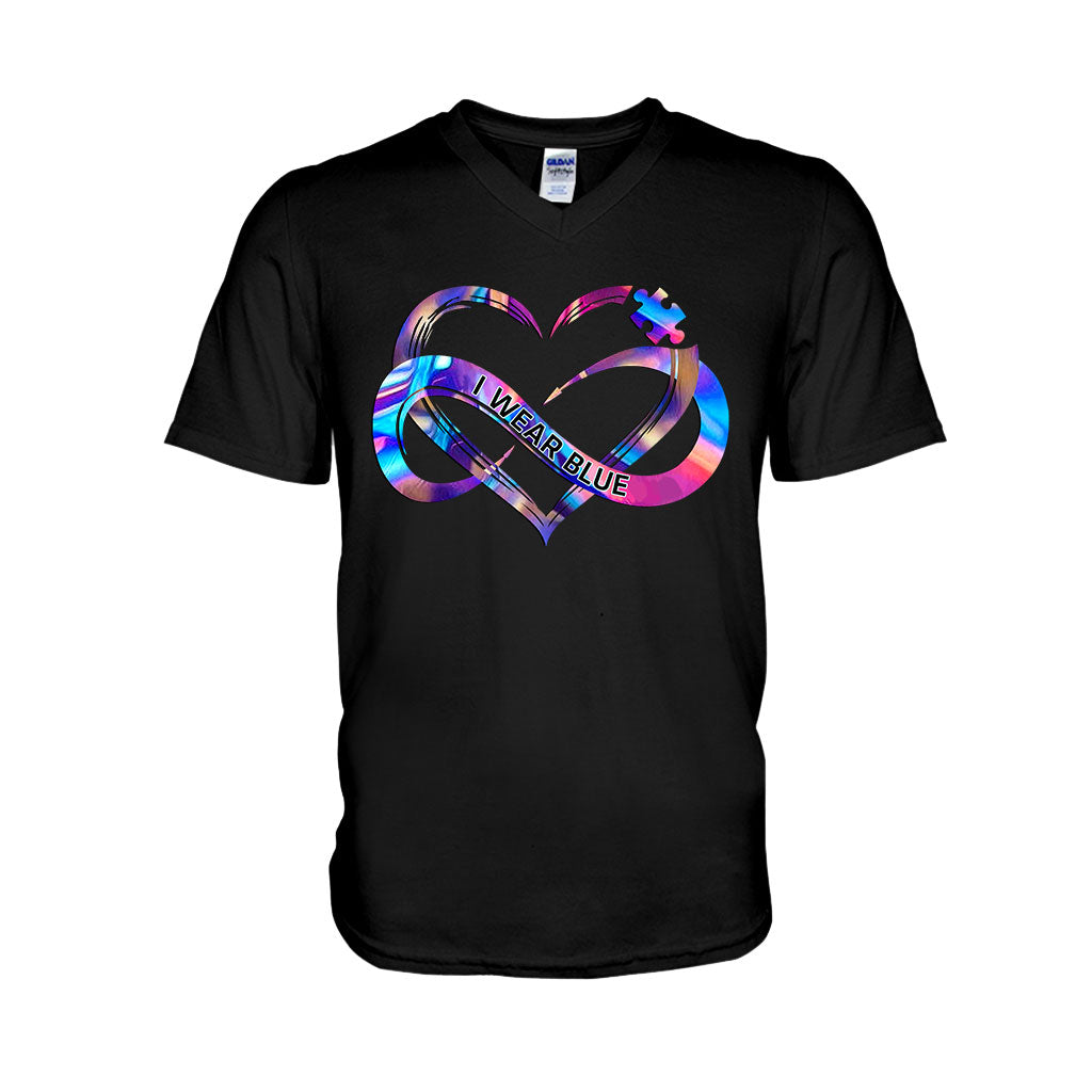 I Wear Blue - Autism Awareness Personalized T-shirt And Hoodie