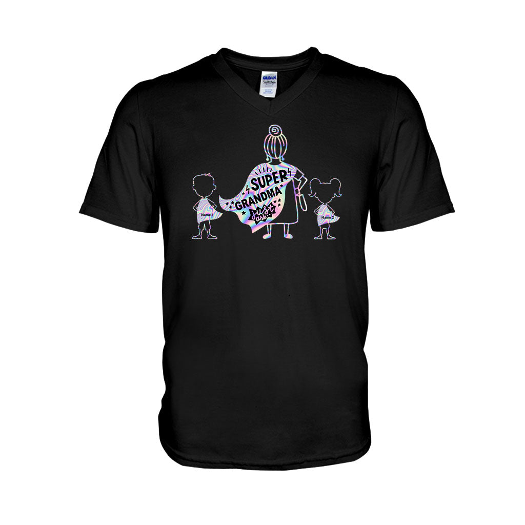 Super Grandma - Personalized Grandma T-shirt and Hoodie
