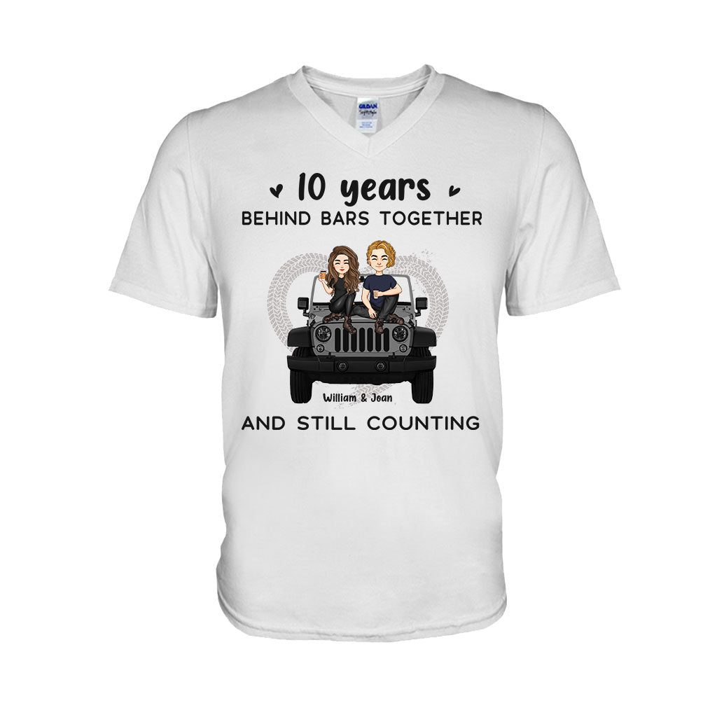 Years Of Life Behind Bars - Personalized Couple Car T-shirt and Hoodie