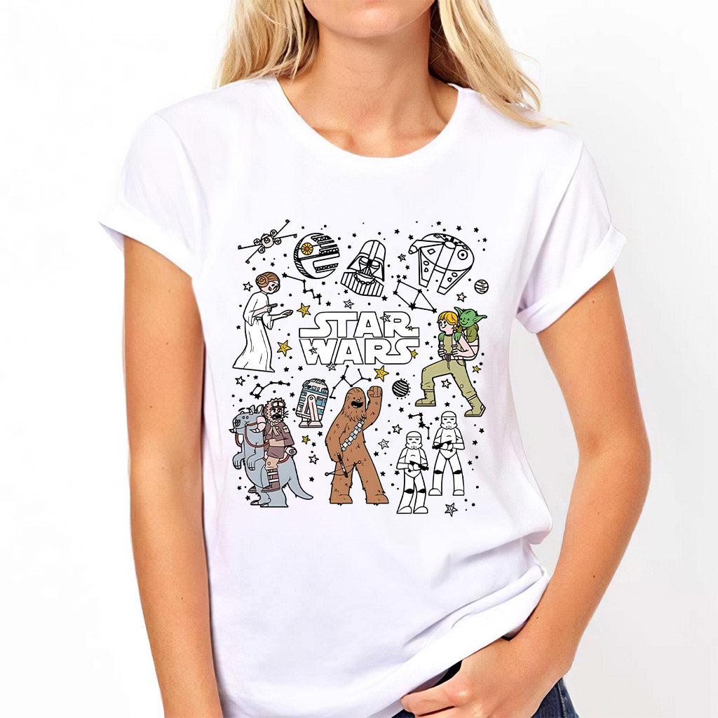 Funny Characters - The Force T-shirt And Hoodie