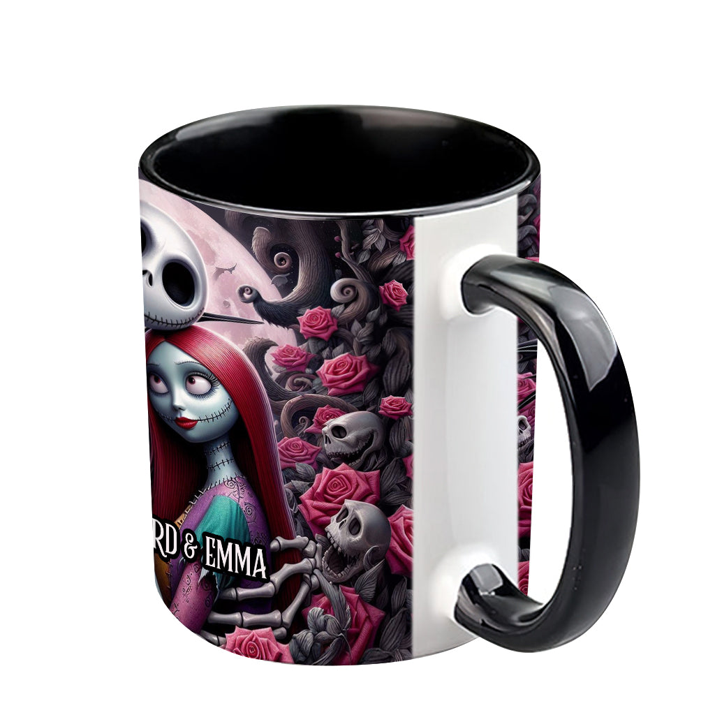 Nightmare Couple Personalized Names - Personalized Nightmare Accent Mug