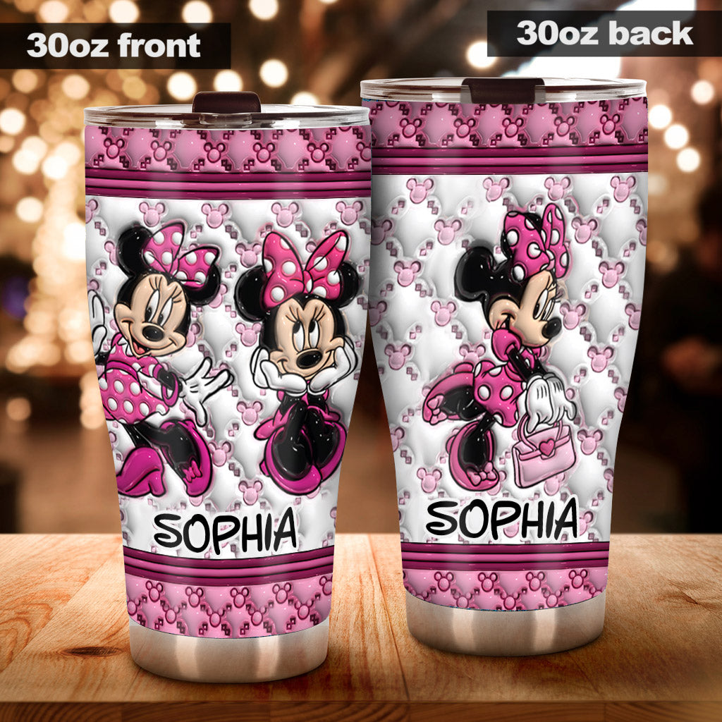 Pink Magic WIth Any Name - Personalized Mouse Tumbler